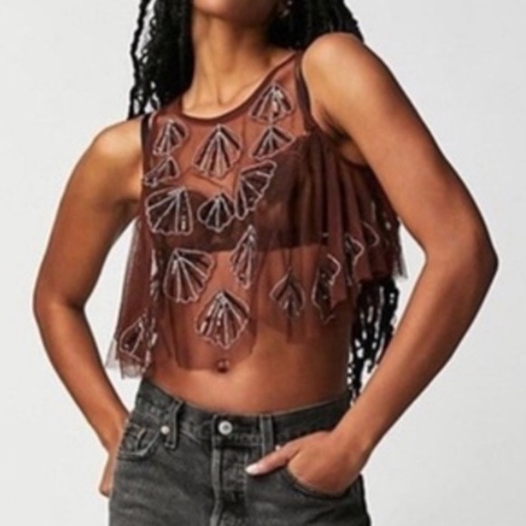 Free People Tops - Free People Tulsi Mesh Top